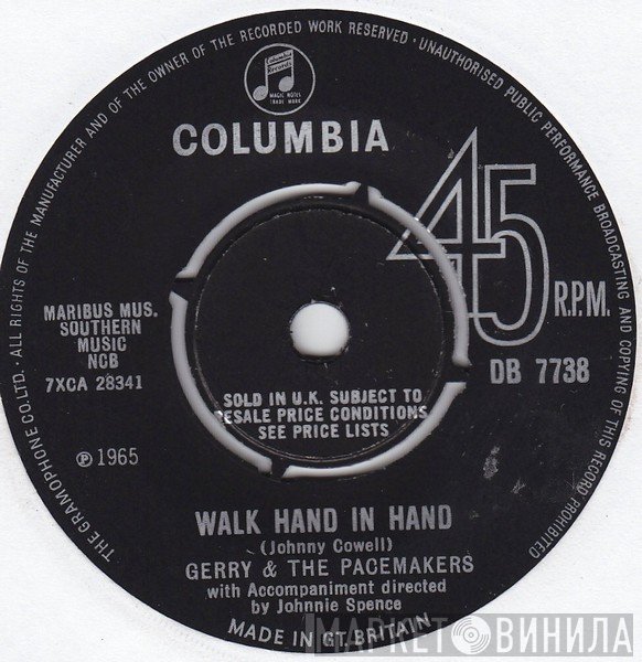 Gerry & The Pacemakers  - Walk Hand In Hand