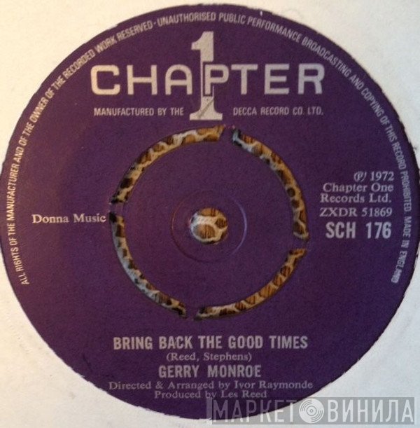 Gerry Monroe - Bring Back The Good Times