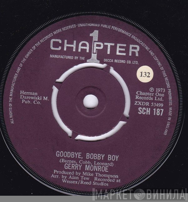 Gerry Monroe - Goodbye, Bobby Boy