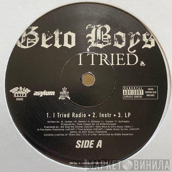 Geto Boys  - I Tried