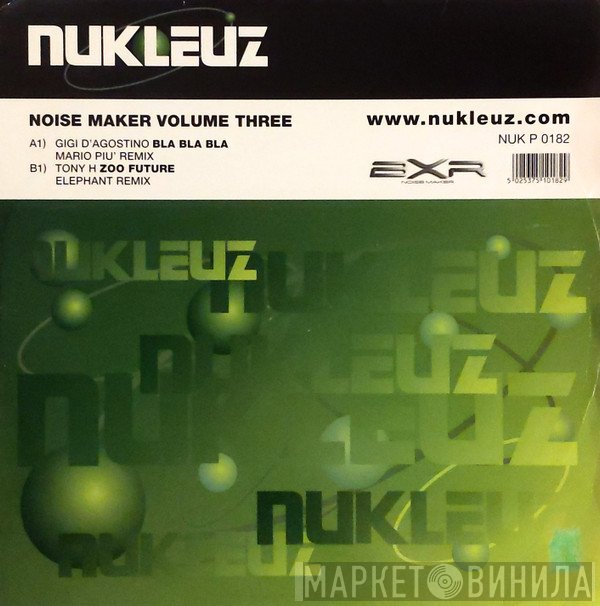 Gigi D'Agostino / Tony H  - Noise Maker Volume Three