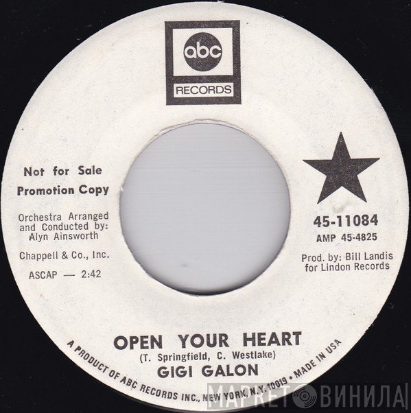 Gigi Galon - Open Your Heart