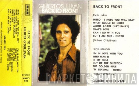 Gilbert O'Sullivan  - Back To Front