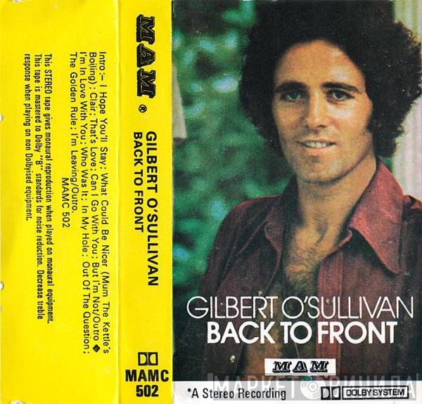 Gilbert O'Sullivan  - Back To Front