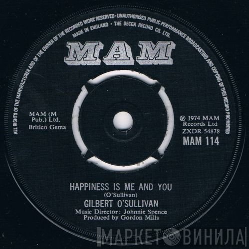 Gilbert O'Sullivan - Happiness Is Me And You