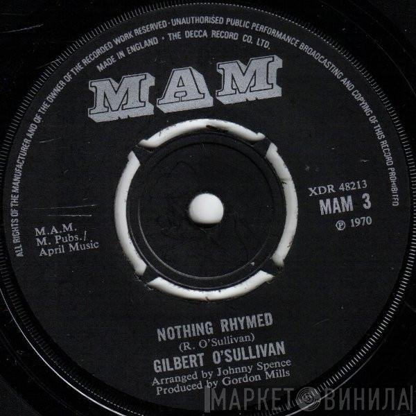 Gilbert O'Sullivan  - Nothing Rhymed