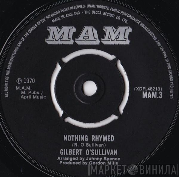 Gilbert O'Sullivan  - Nothing Rhymed