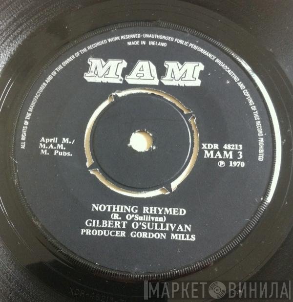 Gilbert O'Sullivan  - Nothing Rhymed