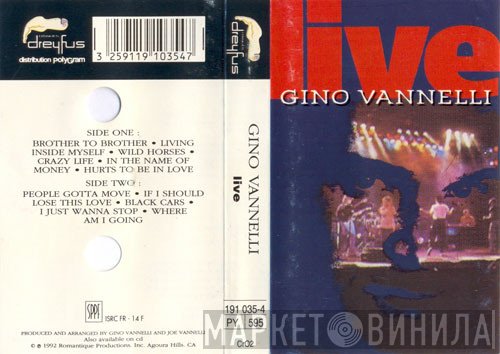 Gino Vannelli  - Live