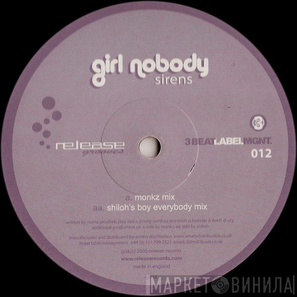 Girl Nobody - Sirens