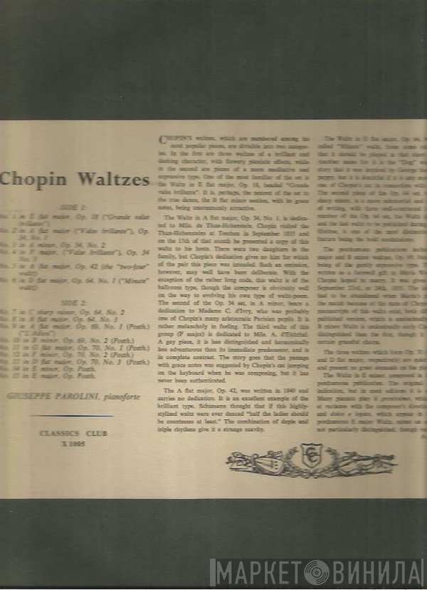 Giuseppe Parolini, Frédéric Chopin - Chopin Waltzes