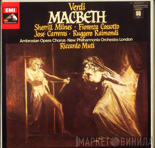 Giuseppe Verdi / Sherrill Milnes, Fiorenza Cossotto, José Carreras, Ruggero Raimondi / The Ambrosian Opera Chorus - New Philharmonia Orchestra, Riccardo Muti  - Macbeth