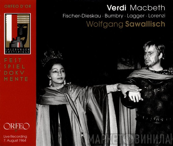 Giuseppe Verdi / Dietrich Fischer-Dieskau, Grace Bumbry, Peter Lagger, Ermanno Lorenzi, Wolfgang Sawallisch  - Macbeth