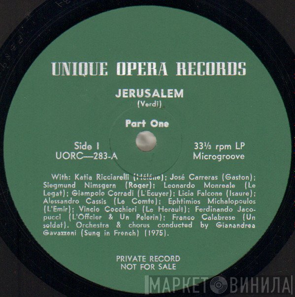 Giuseppe Verdi / Gianandrea Gavazzeni  - Jerusalem