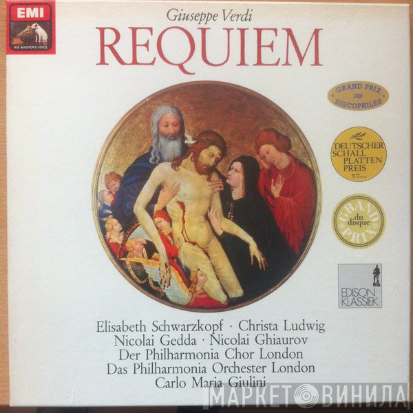 Giuseppe Verdi, Elisabeth Schwarzkopf, Christa Ludwig, Nicolai Gedda, Nicolai Ghiaurov, Philharmonia Orchestra, Philharmonia Chorus, Carlo Maria Giulini  - Requiem