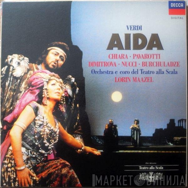 Giuseppe Verdi, Maria Chiara, Luciano Pavarotti, Ghena Dimitrova, Leo Nucci, Paata Burchuladze, Coro Del Teatro Alla Scala E Orchestra Del Teatro Alla Scala, Lorin Maazel  - Aida
