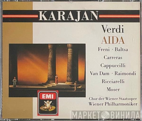Giuseppe Verdi, Mirella Freni, José Carreras, Agnes Baltsa, Piero Cappuccilli, Ruggero Raimondi, José van Dam, Katia Ricciarelli, Thomas Moser, Wiener Staatsopernchor, Wiener Philharmoniker, Herbert von Karajan - Aida