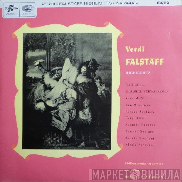 Giuseppe Verdi - Philharmonia Orchestra, Philharmonia Chorus, Herbert von Karajan  - Falstaff - Highlights