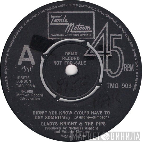 Gladys Knight And The Pips - Didn't You Know (You'd Have To Cry Sometime)