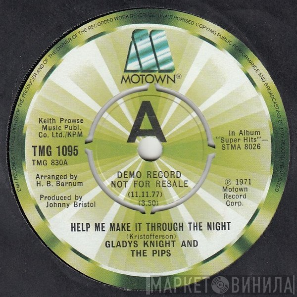 Gladys Knight And The Pips - Help Me Make It Through The Night