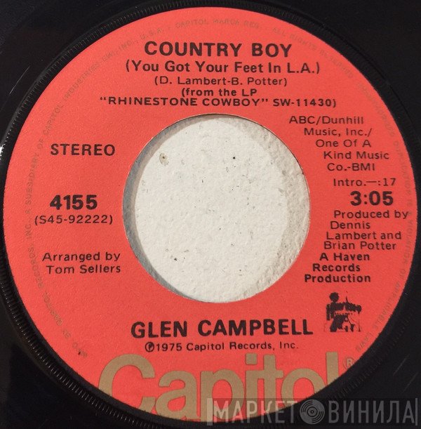 Glen Campbell - Country Boy (You Got Your Feet In L.A.)