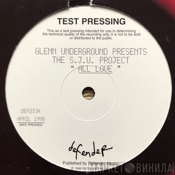 Glenn Underground, Strictly Jaz Unit - All Love / Custom Teck-no