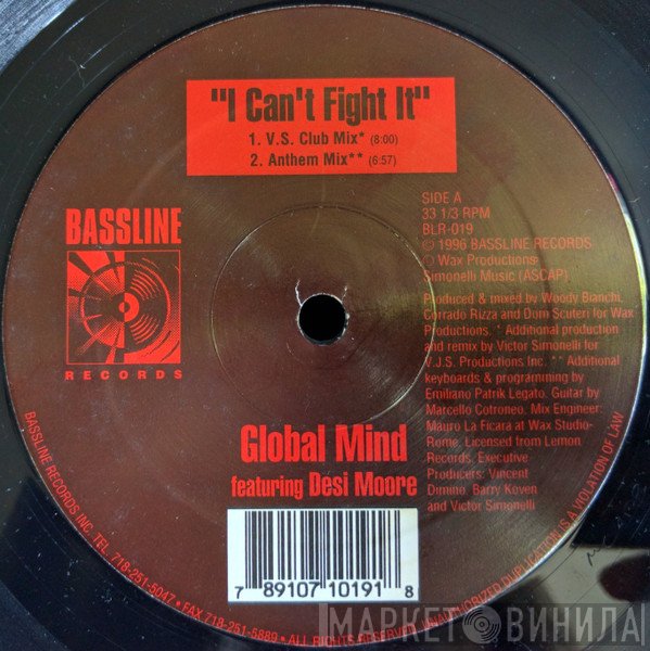 Global Mind, Desy Moore - I Can't Fight It