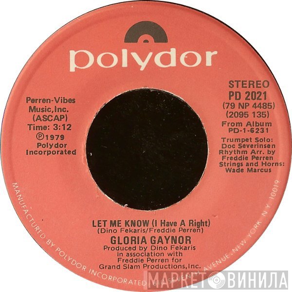 Gloria Gaynor - Let Me Know (I Have A Right)
