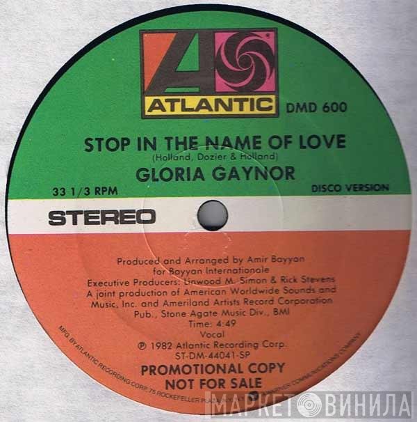 Gloria Gaynor  - Stop In The Name Of Love
