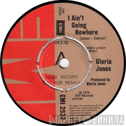 Gloria Jones - I Ain't Going Nowhere