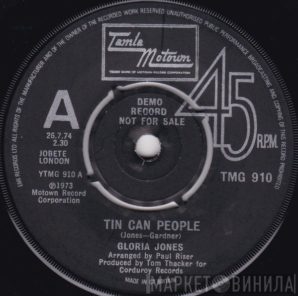 Gloria Jones - Tin Can People