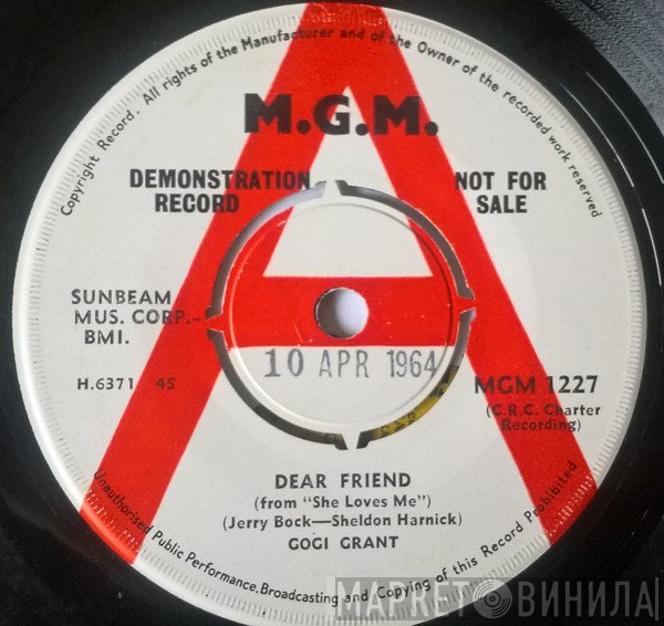 Gogi Grant  - Dear Friend