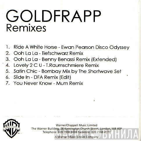Goldfrapp  - Remixes