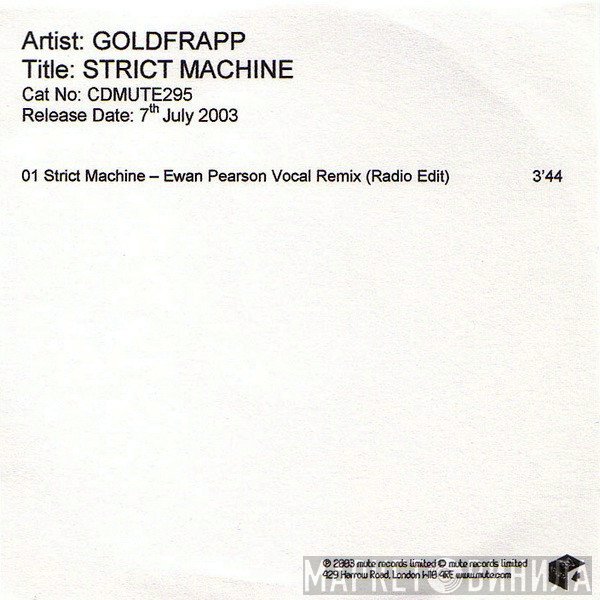 Goldfrapp  - Strict Machine