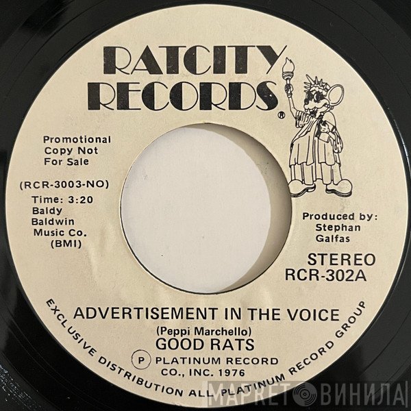 Good Rats  - Advertisement In The Voice