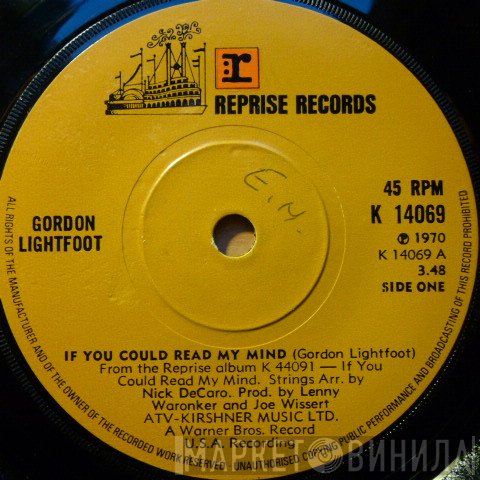 Gordon Lightfoot - If You Could Read My Mind