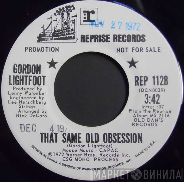 Gordon Lightfoot  - That Same Old Obsession