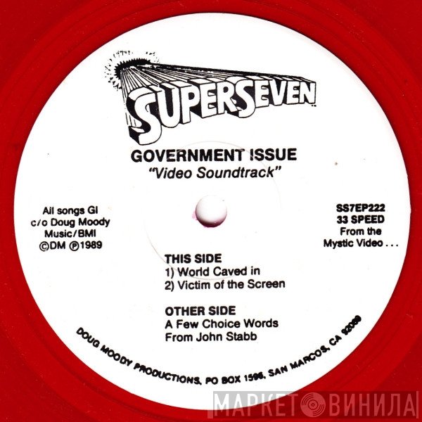 Government Issue  - Video Soundtrack
