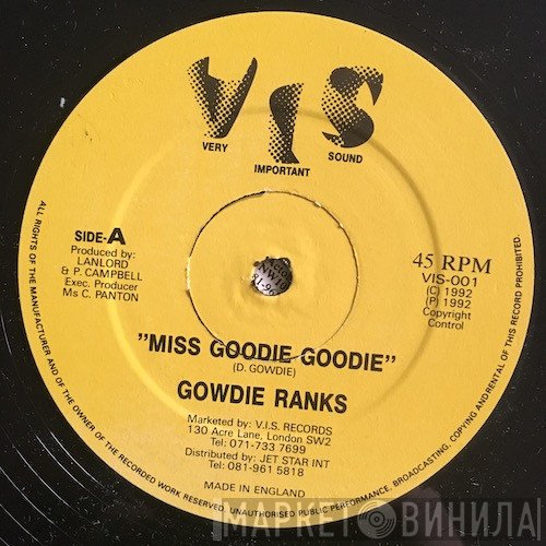 Gowdie Ranks - Miss Goodie Goodie