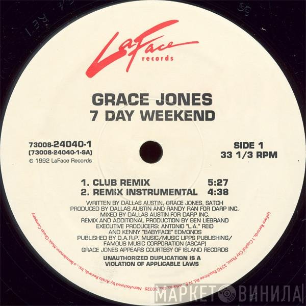 Grace Jones  - 7 Day Weekend