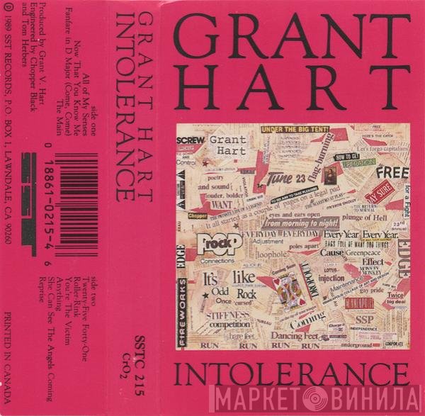 Grant Hart  - Intolerance