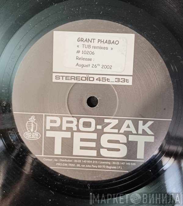 Grant Phabao - Tub Remixes