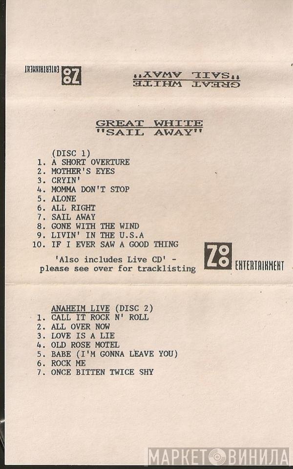 Great White - Sail Away + Anaheim Live