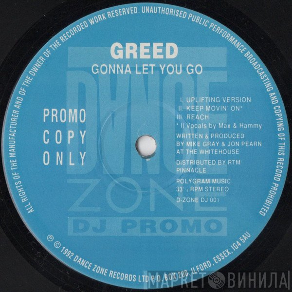 Greed - Gonna Let You Go