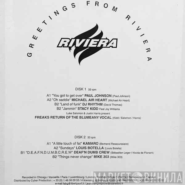  - Greetings From Riviera