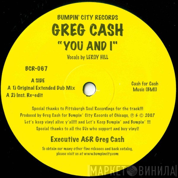 Greg Cash - You And I
