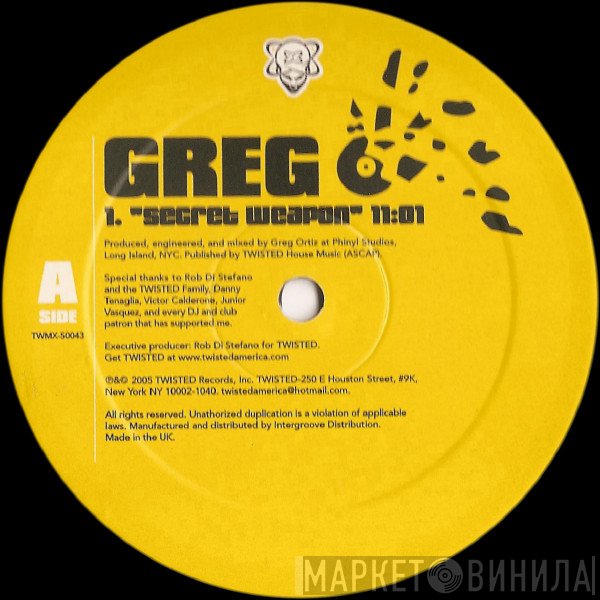 Greg O. - Secret Weapon / Secret Bomb