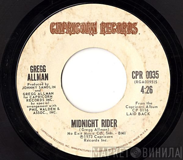 Gregg Allman  - Midnight Rider