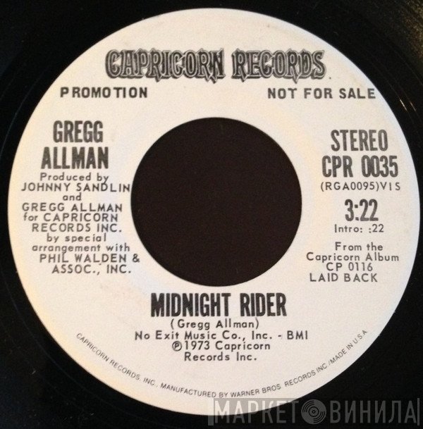 Gregg Allman  - Midnight Rider