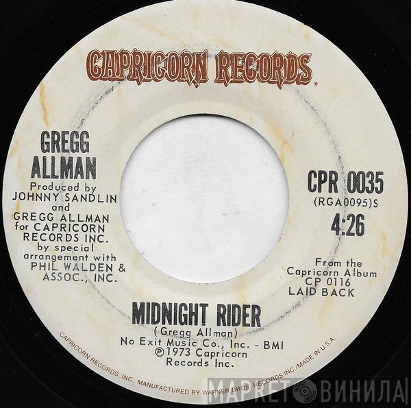 Gregg Allman - Midnight Rider